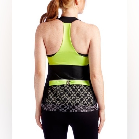 NWT Moxie Cycling Black & Yellow High Visibility Lumenex Layered Tank Size Small - Picture 2 of 9